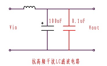 鉭電容抗高頻干擾電路圖